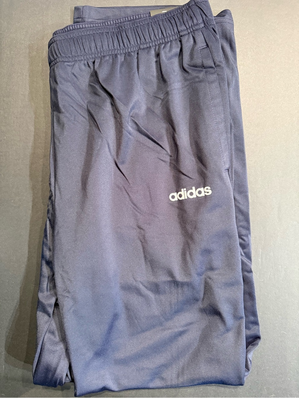 adidas Navy Athletic Training Shorts with Logo
